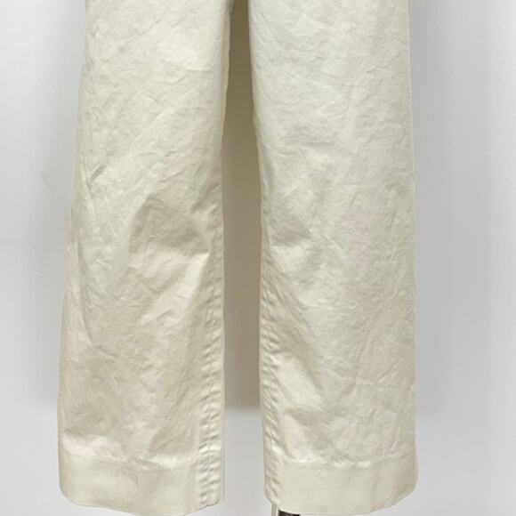 Lilly Pulitzer Palm Beach Fit Cropped Pants Cotton Cream Vintage Size 14 - Picture 3 of 10